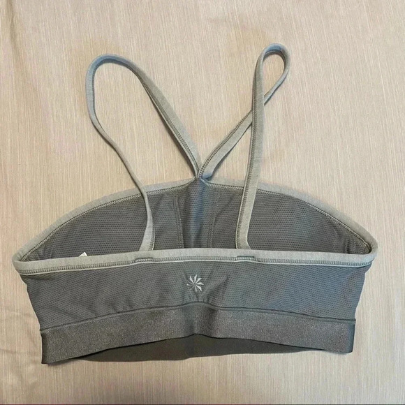 Athleta Gray Sport Bra - Picture 4 of 5